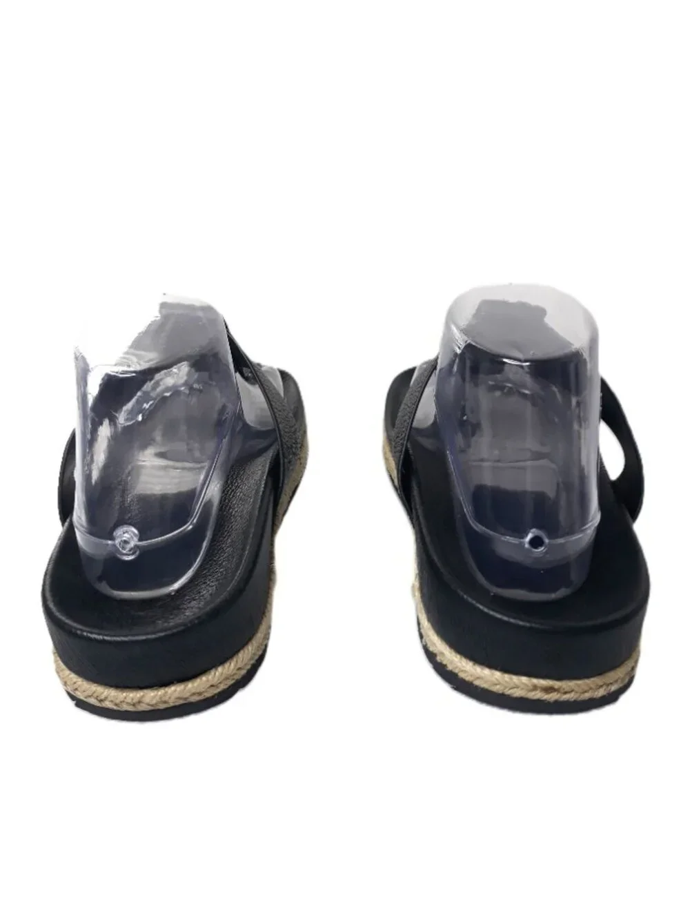 Vince Avani Leather Thong Espadrille Sandal Black 10